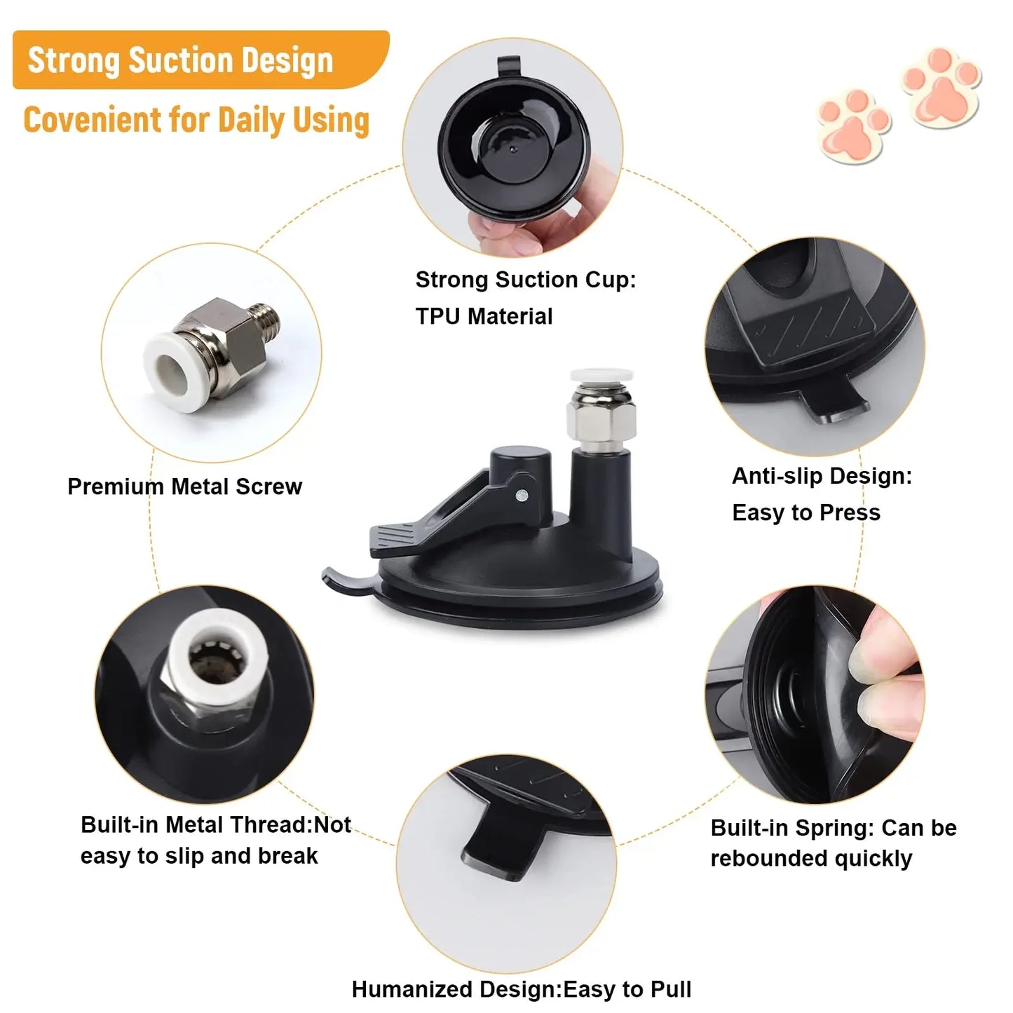 Suction Cup Cat Wand Toy