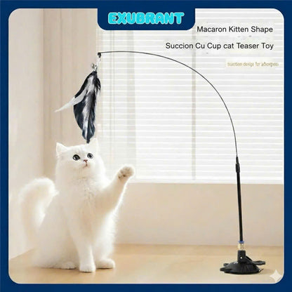 Suction Cup Cat Wand Toy